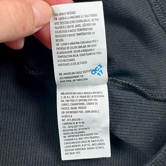 American Eagle Long Sleeve Mock Neck Tee Shirt XXL - Picture 10 of 11